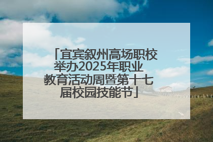 宜宾叙州高场职校举办2025年职业教育活动周暨第十七届校园技能节
