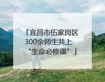 宜昌市伍家岗区300余师生共上“生命必修课”