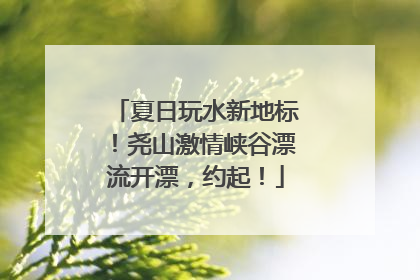 夏日玩水新地标！尧山激情峡谷漂流开漂，约起！