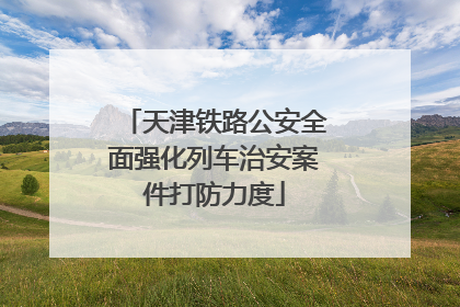 天津铁路公安全面强化列车治安案件打防力度
