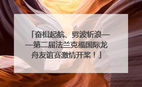 奋楫起航、劈波斩浪——第二届法兰克福国际龙舟友谊赛激情开桨！