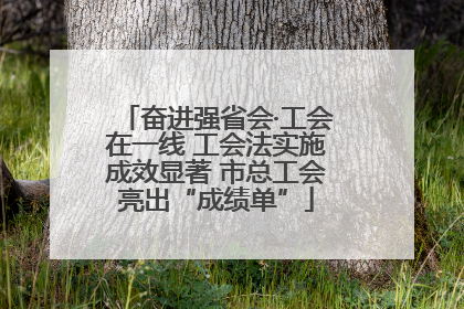 奋进强省会·工会在一线 工会法实施成效显著 市总工会亮出“成绩单”