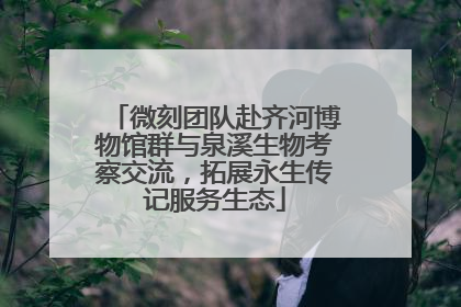 微刻团队赴齐河博物馆群与泉溪生物考察交流，拓展永生传记服务生态