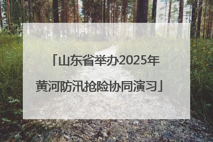 山东省举办2025年黄河防汛抢险协同演习