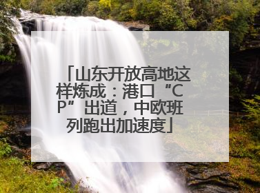 山东开放高地这样炼成：港口“CP”出道，中欧班列跑出加速度