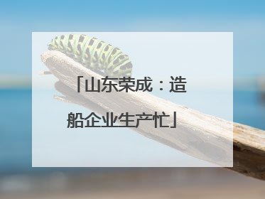 山东荣成：造船企业生产忙
