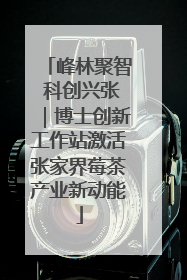 峰林聚智 科创兴张｜博士创新工作站激活张家界莓茶产业新动能
