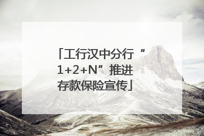 工行汉中分行“1+2+N”推进存款保险宣传
