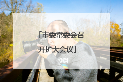 市委常委会召开扩大会议