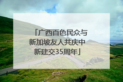 广西百色民众与新加坡友人共庆中新建交35周年