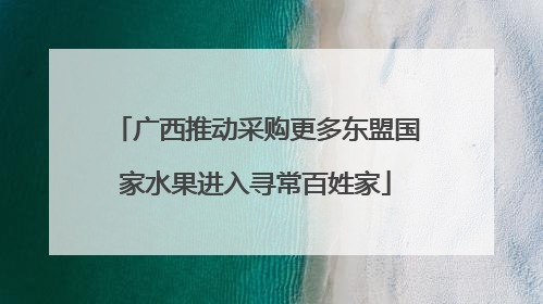 广西推动采购更多东盟国家水果进入寻常百姓家