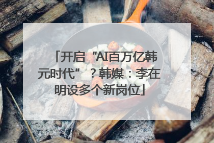 开启“AI百万亿韩元时代”？韩媒：李在明设多个新岗位
