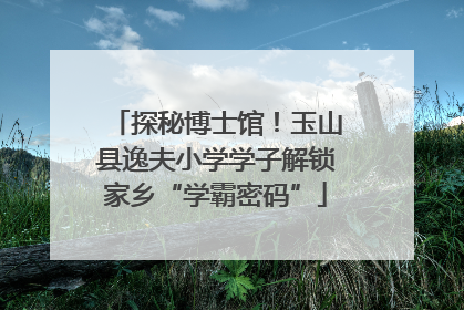 探秘博士馆！玉山县逸夫小学学子解锁家乡“学霸密码”