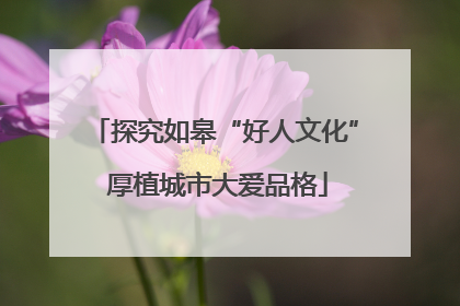 探究如皋“好人文化” 厚植城市大爱品格
