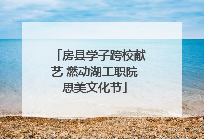 房县学子跨校献艺 燃动湖工职院思美文化节