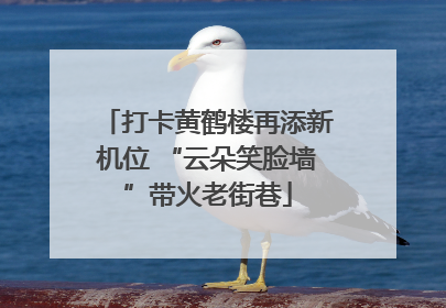 打卡黄鹤楼再添新机位 “云朵笑脸墙”带火老街巷