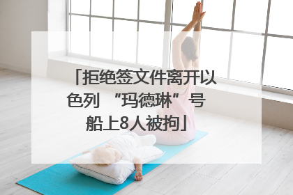 拒绝签文件离开以色列 “玛德琳”号船上8人被拘