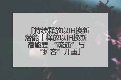 持续释放以旧换新潜能丨释放以旧换新潜能要 “疏通”与“扩容”并重