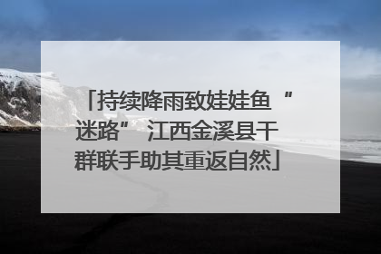 持续降雨致娃娃鱼“迷路” 江西金溪县干群联手助其重返自然
