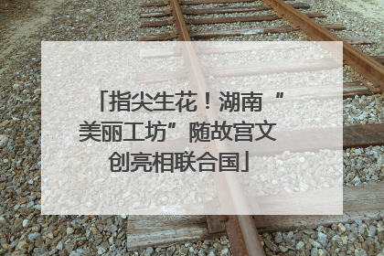 指尖生花！湖南“美丽工坊”随故宫文创亮相联合国