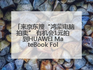 来京东搜“鸿蒙电脑拍卖” 有机会1元拍到HUAWEI MateBook Fold 非凡大师