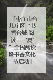 枣庄市台儿庄区“书香台城·阅读一‘夏’”全民阅读暨书香文化节启动