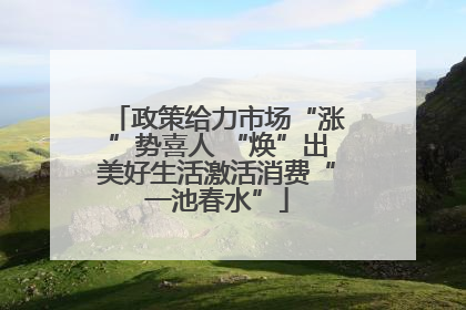 政策给力市场“涨”势喜人 “焕”出美好生活激活消费“一池春水”