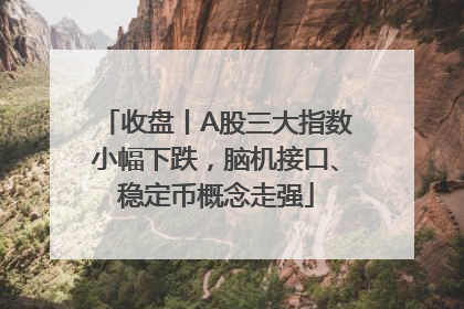 收盘丨A股三大指数小幅下跌，脑机接口、稳定币概念走强