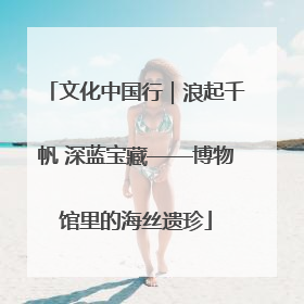 文化中国行｜浪起千帆 深蓝宝藏——博物馆里的海丝遗珍