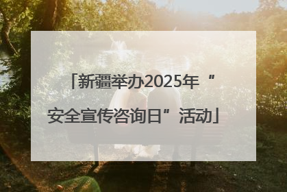 新疆举办2025年“安全宣传咨询日”活动