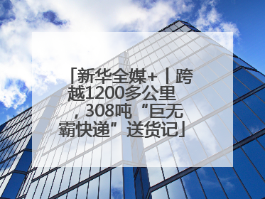新华全媒+丨跨越1200多公里，308吨“巨无霸快递”送货记