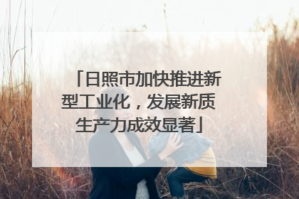 日照市加快推进新型工业化，发展新质生产力成效显著