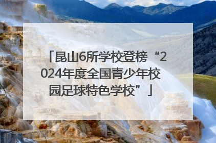 昆山6所学校登榜“2024年度全国青少年校园足球特色学校”