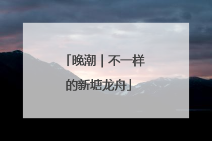 晚潮｜不一样的新塘龙舟