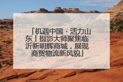 机遇中国・活力山东丨摄影大师聚焦临沂新明辉商城，展现商贸物流新风貌