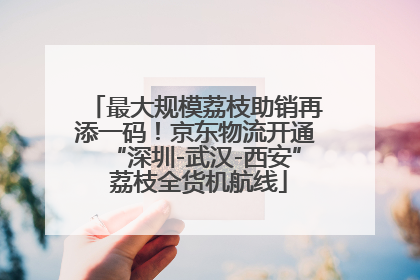 最大规模荔枝助销再添一码！京东物流开通“深圳-武汉-西安” 荔枝全货机航线
