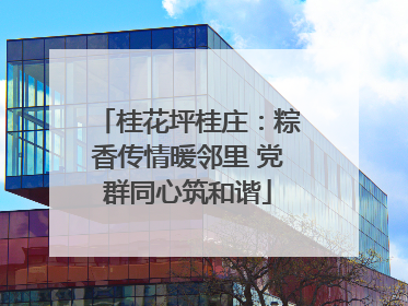 桂花坪桂庄：粽香传情暖邻里 党群同心筑和谐