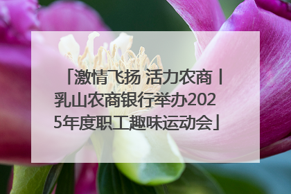 激情飞扬 活力农商丨乳山农商银行举办2025年度职工趣味运动会
