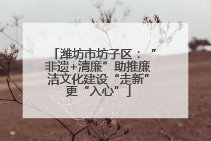 潍坊市坊子区：“非遗+清廉”助推廉洁文化建设“走新”更“入心”