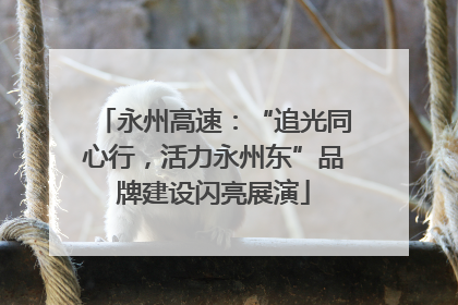 永州高速：“追光同心行，活力永州东”品牌建设闪亮展演