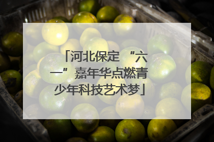 河北保定 “六一”嘉年华点燃青少年科技艺术梦
