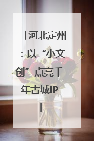 河北定州：以“小文创”点亮千年古城IP