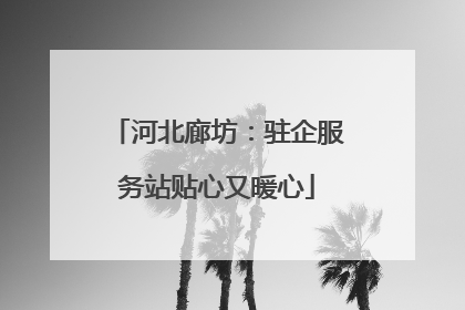 河北廊坊：驻企服务站贴心又暖心