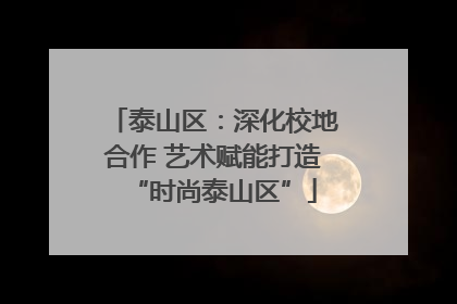 泰山区：深化校地合作 艺术赋能打造“时尚泰山区”