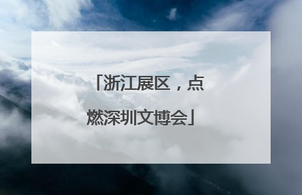 浙江展区，点燃深圳文博会