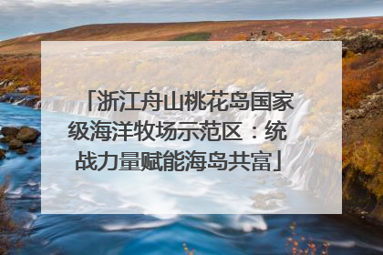 浙江舟山桃花岛国家级海洋牧场示范区：统战力量赋能海岛共富
