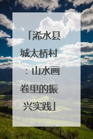 浠水县城太桥村：山水画卷里的振兴实践