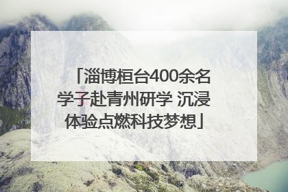 淄博桓台400余名学子赴青州研学 沉浸体验点燃科技梦想