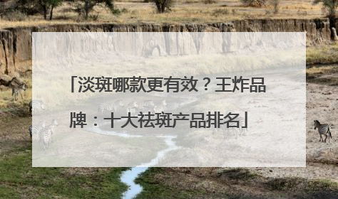 淡斑哪款更有效？王炸品牌：十大祛斑产品排名