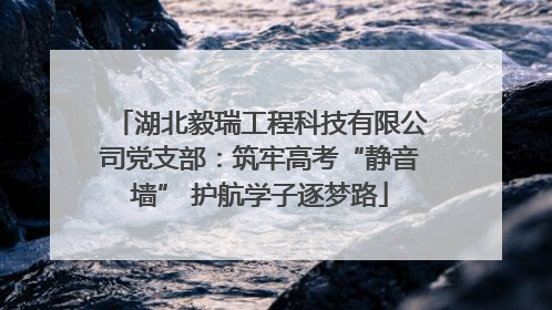 湖北毅瑞工程科技有限公司党支部：筑牢高考“静音墙” 护航学子逐梦路